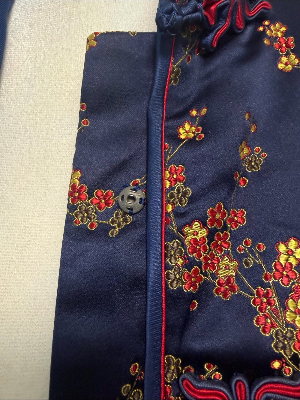 HOST PICK: Vintage Peony Brand Shanghai Chinese Tang Suit Brocade Floral Jacket - Picture 5 of 11